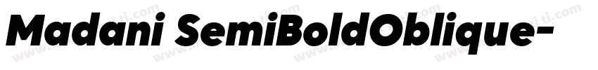 Madani SemiBoldOblique字体转换